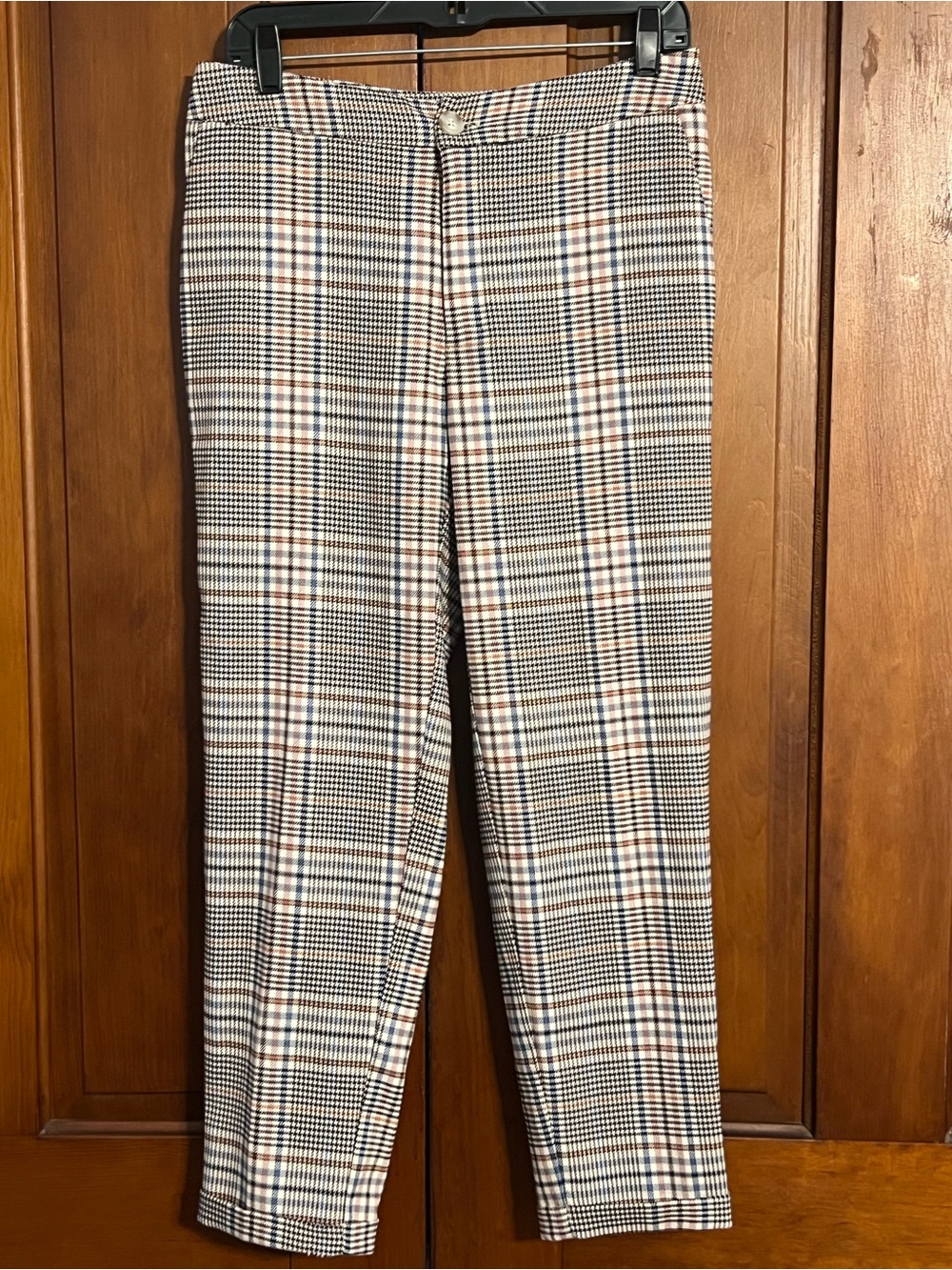 Anthropologie Plaid Trouser Pants Size 6